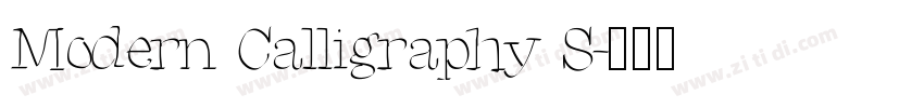 Modern Calligraphy S字体转换